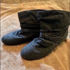 Grey booties